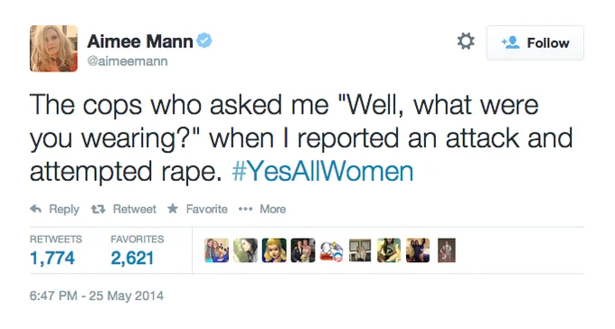 Police victim-blaming in assault reporting.