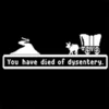 Iconic Oregon Trail death screen.