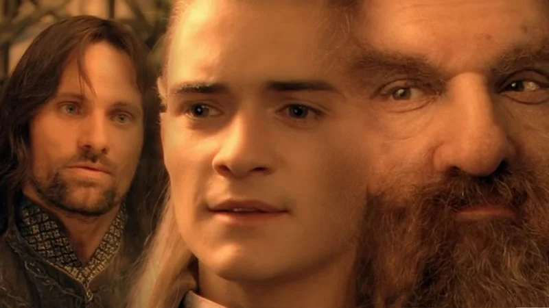 The iconic Fellowship scene reference.