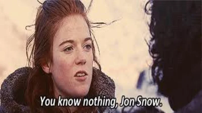 The iconic Game of Thrones scene moment.