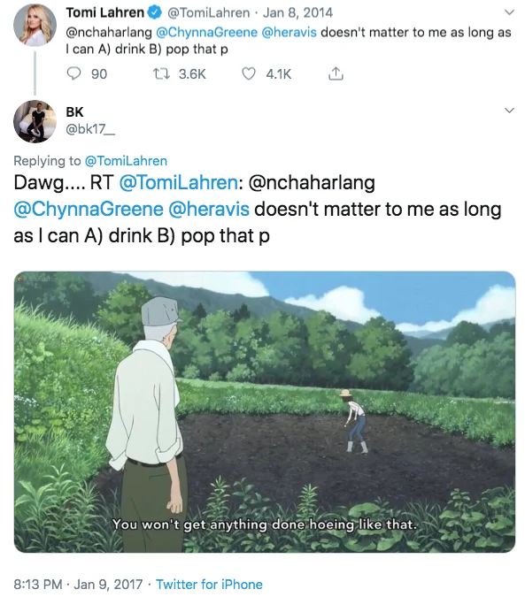 Twitter dating discussion meme.