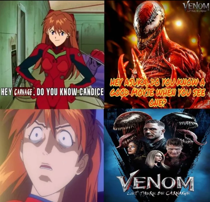 Iconic anime and Marvel crossover meme.