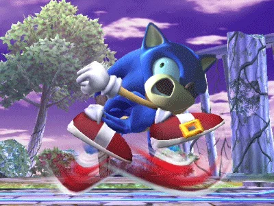 Vibrant Sonic game artwork.