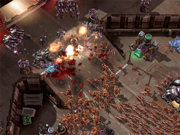 StarCraft II Zerg overwhelming assault.