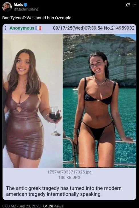 A Twitter thread debating the before-and-after photos, one of many that helped the discourse spread widely.