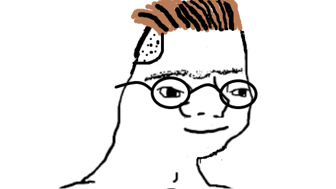 The iconic canonical Zoomer Wojak.