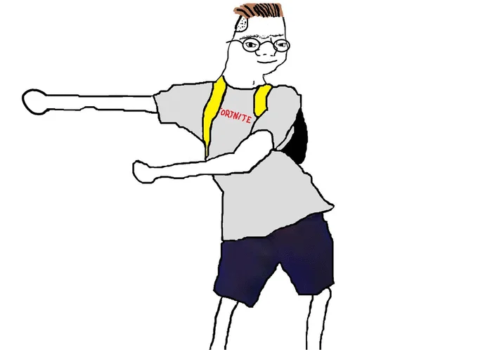 Clothed Zoomer variant with striped vest.