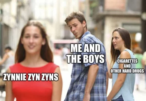 Zyn preference over alternatives meme.