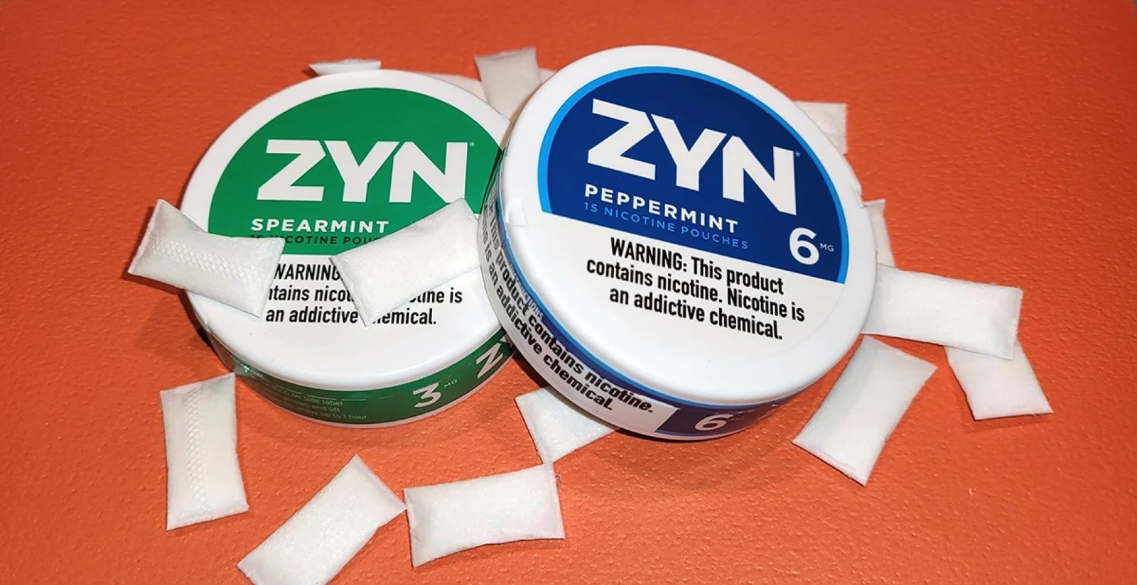Zyn product packaging and flavors.